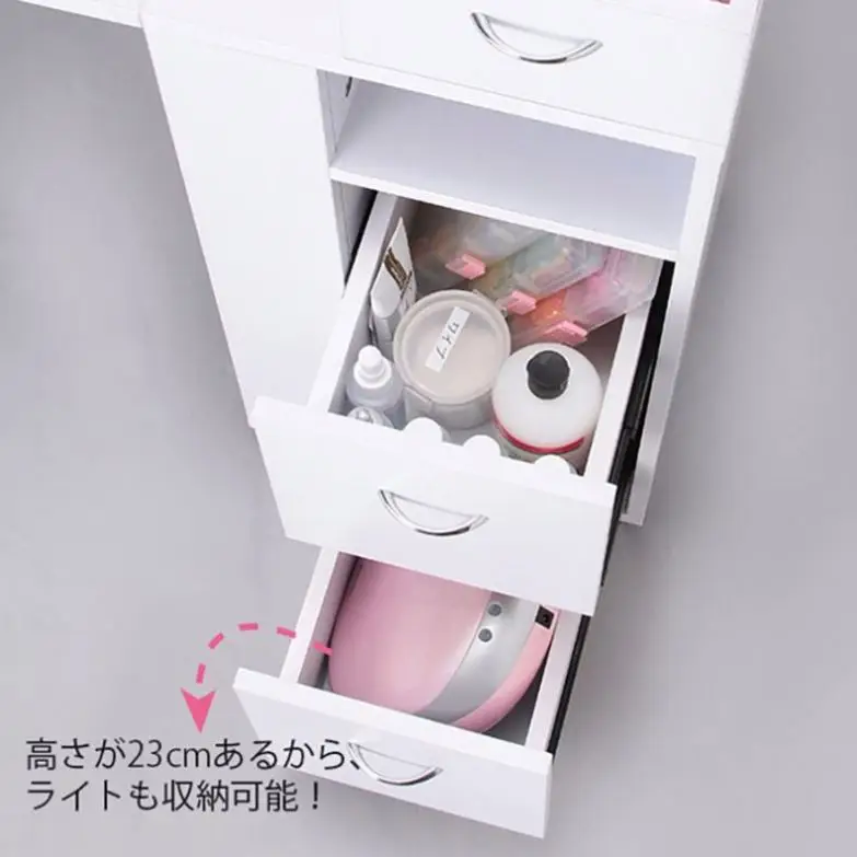 Factory Wholesale Nail Table Salon Furniture White Metal Nail Table for Sale