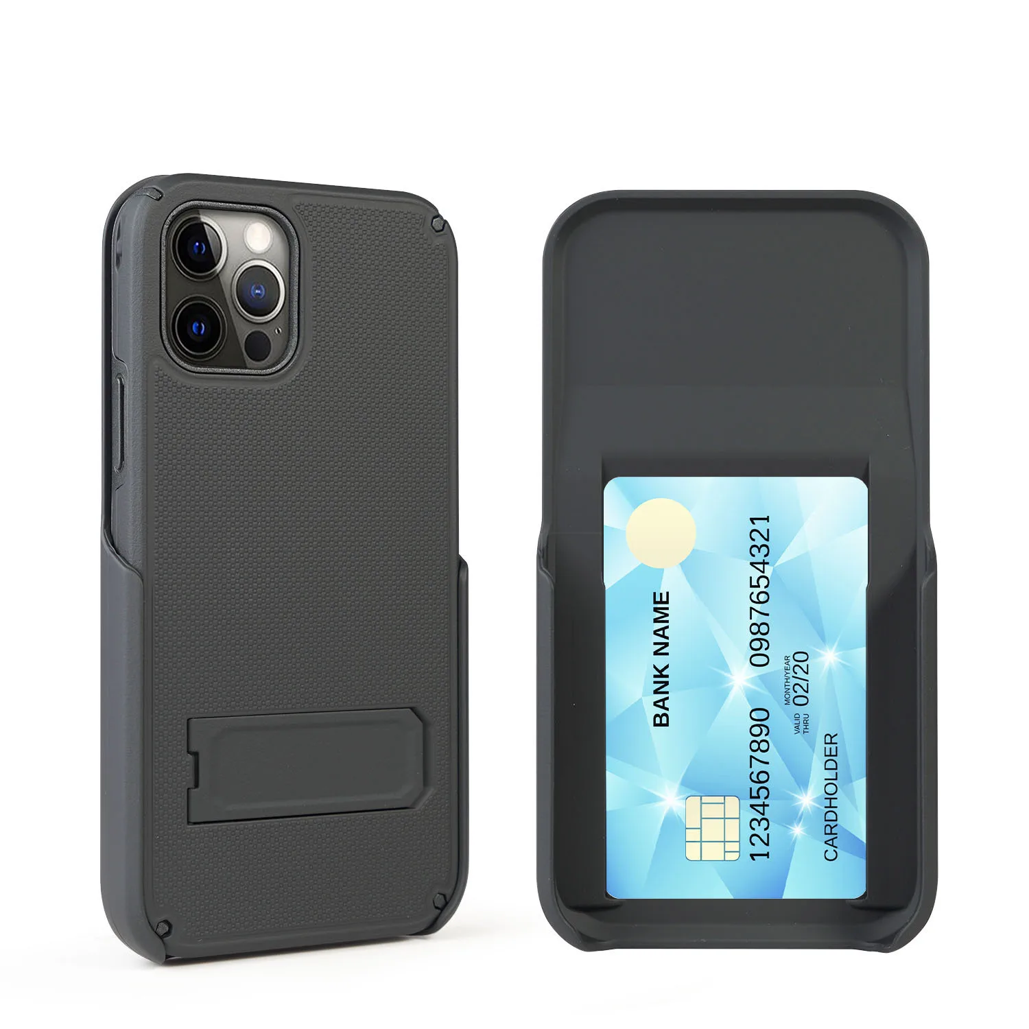 Ударопрочный чехол для телефона на 180 градусов с подставкой Iphone 12 11 pro max зажимом ремня кредитный слот задняя крышка