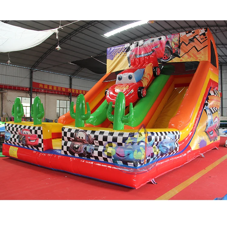 Giant car theme inflatable slide cars commercial rentals inflatable  slide