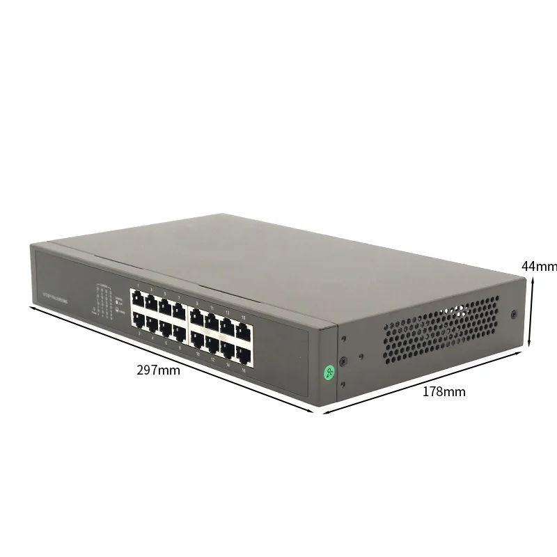 TEG1016D 16-port 10/100/1000Mbps gigabit smart ethernet network desktop router switch China produce Wholesale Support oem