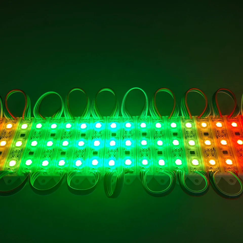 Светодиодный модуль 3smd с дистанционным управлением полноцветные модули светодиодов smd5050 WS2811 RGB