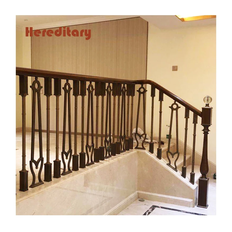 Modern Minimalism Aluminium Alloy Banister Handrail Luxury Staircase Railings Cast Aluminum Deck Railing