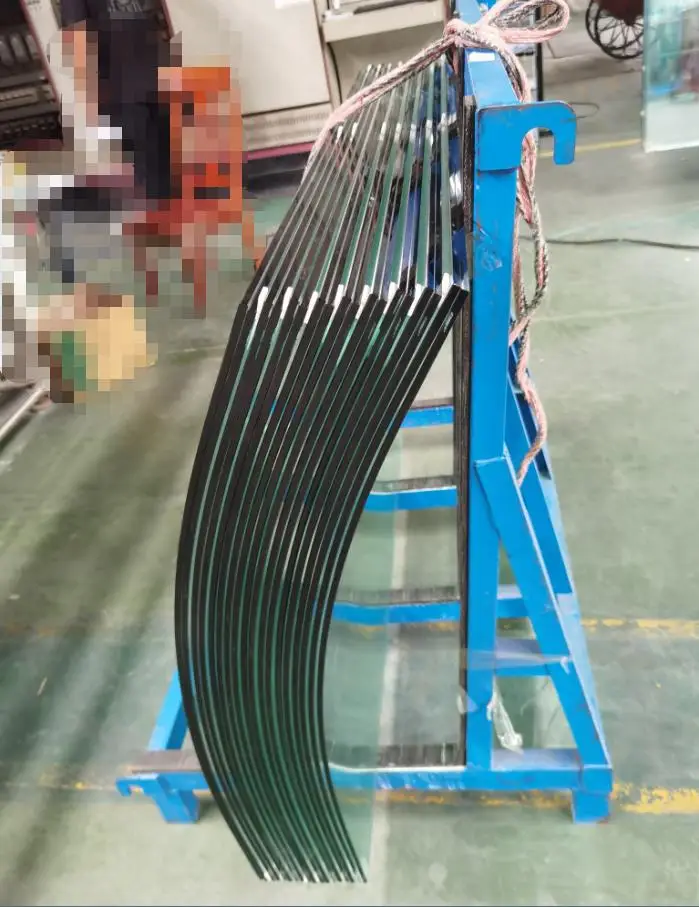 customized size radius curved laminated glass windows roof prices