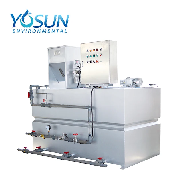 Automatic chemical dosing machine for PAC/PAM polymer mixing and flocculation