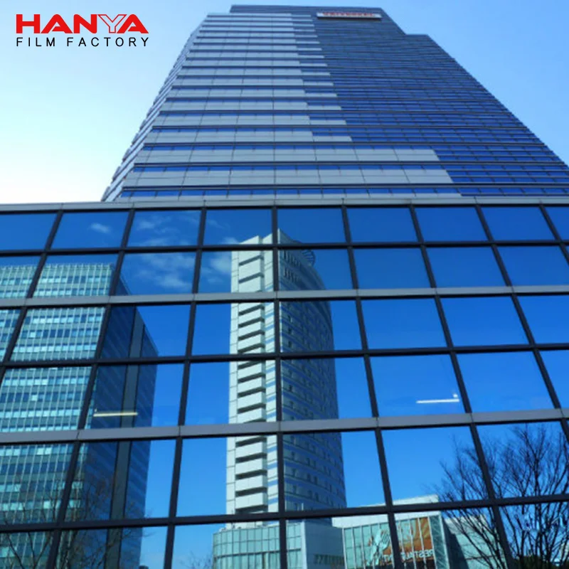 HANYA Glass Film One-way Perspective Home Balcony Kitchen Sun Protection Privacy Shield Thermal Insulation Film Glass Stickers