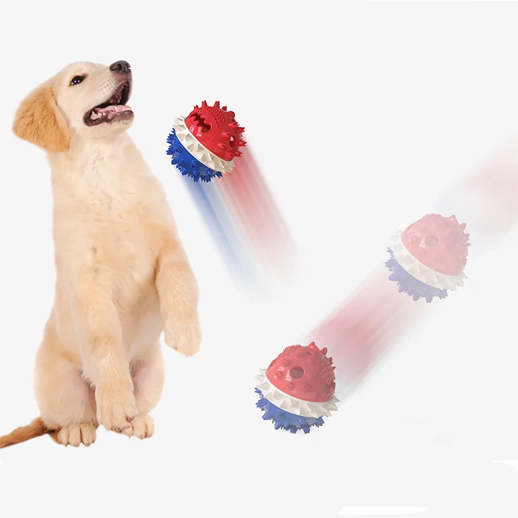 
squeak ball dog chew toy rubber aggressive chewer ball dog toys 