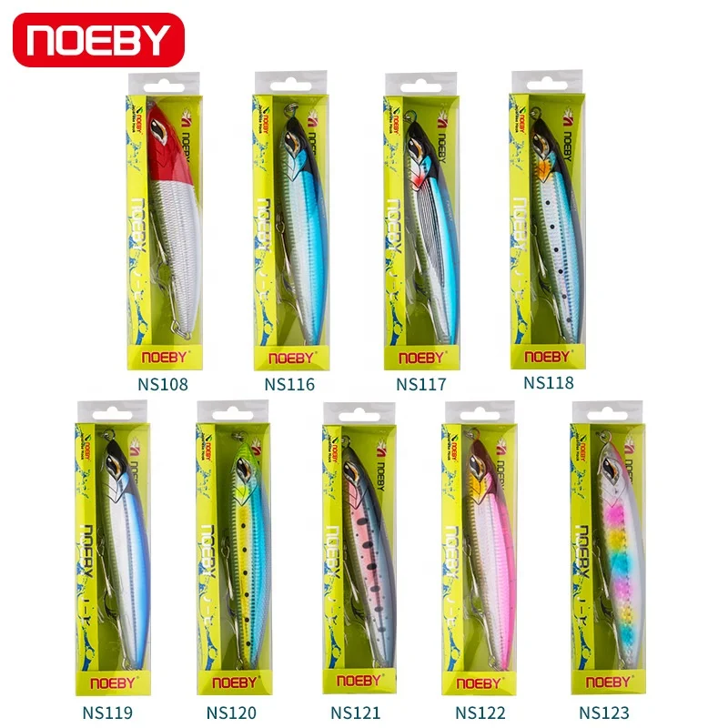 Wholesale 190mm 86g Sea Fishing Floating Pencil Stickbaits Noeby 9494 Topwater Pesca GT Tuna Fishing Lures For  Fresh saltwater