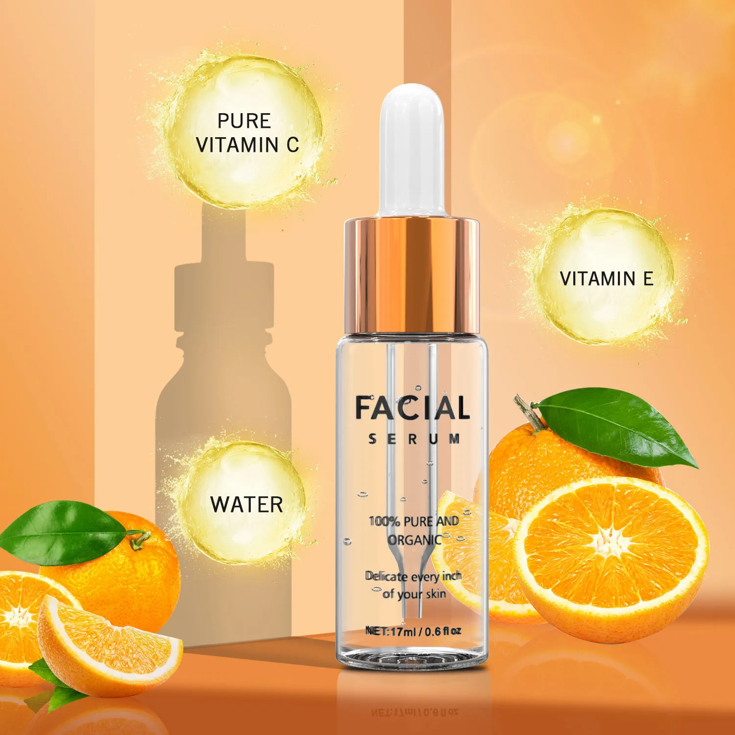 Ascorbic Acid 8% Alpha Arbutin 2% Hyaluronic Acid Remove Yellow Fad Acne Print Hydrating Moisturizing Essence 30ml