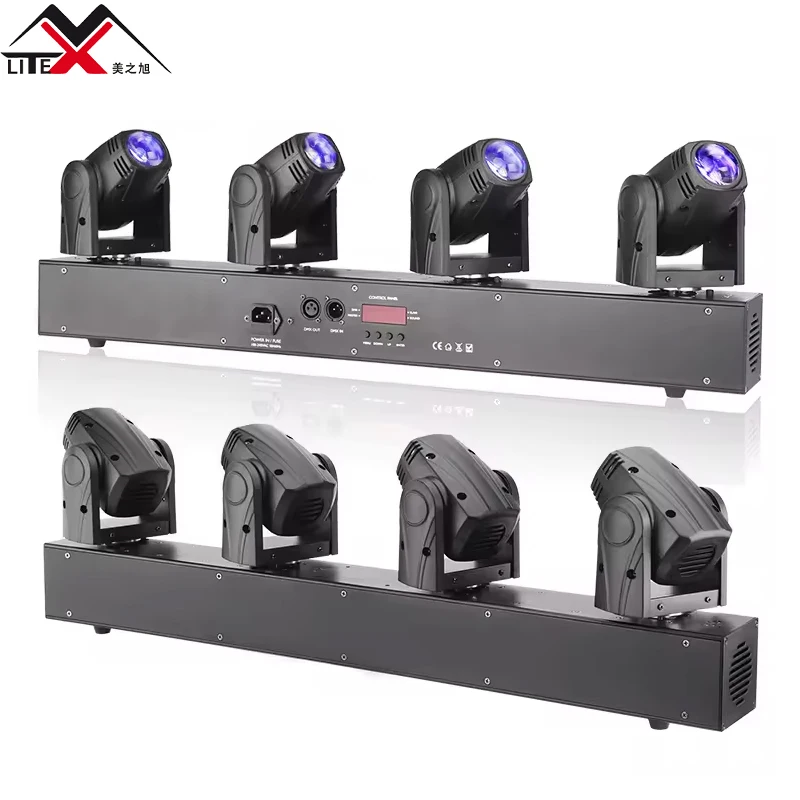 Top selling pioneer dj disco stage lighting dmx 10w 4pcs RGBW 4in1 led sharpy dj beam bar moving head stage lights for KTV