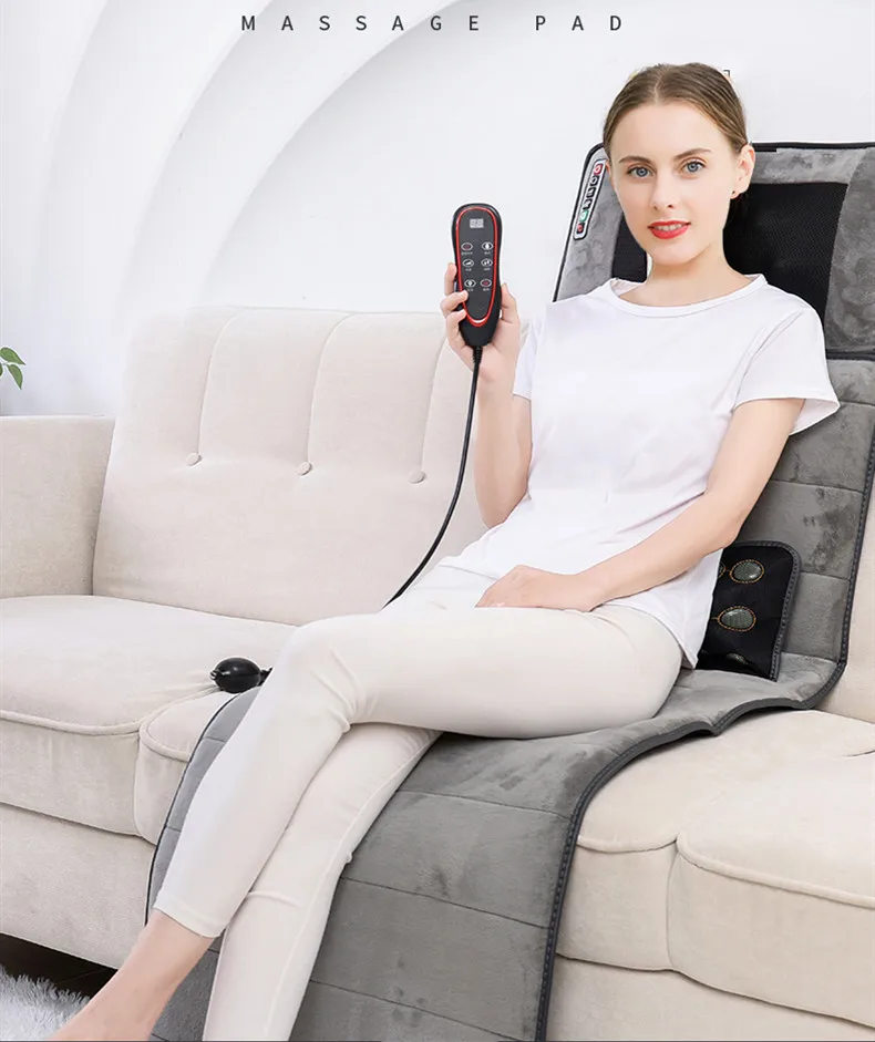 Red Light Therapy Mat Vibration Massage Mattress massager neck waist shoulder back massage cushion