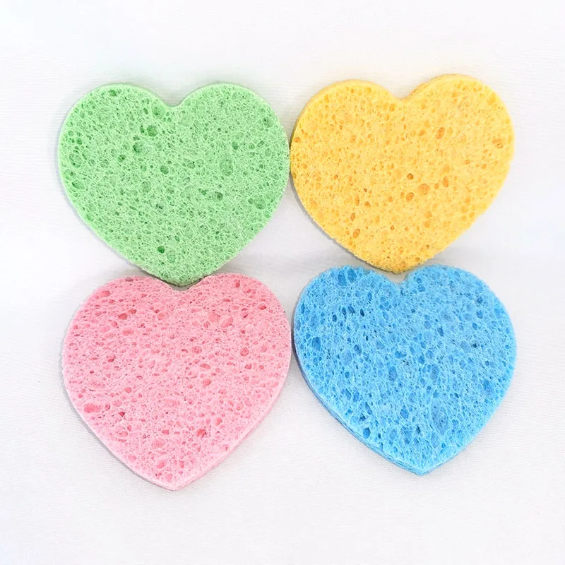 
Pure fiber porous breathable cellulose facial compression cleaning sponge 