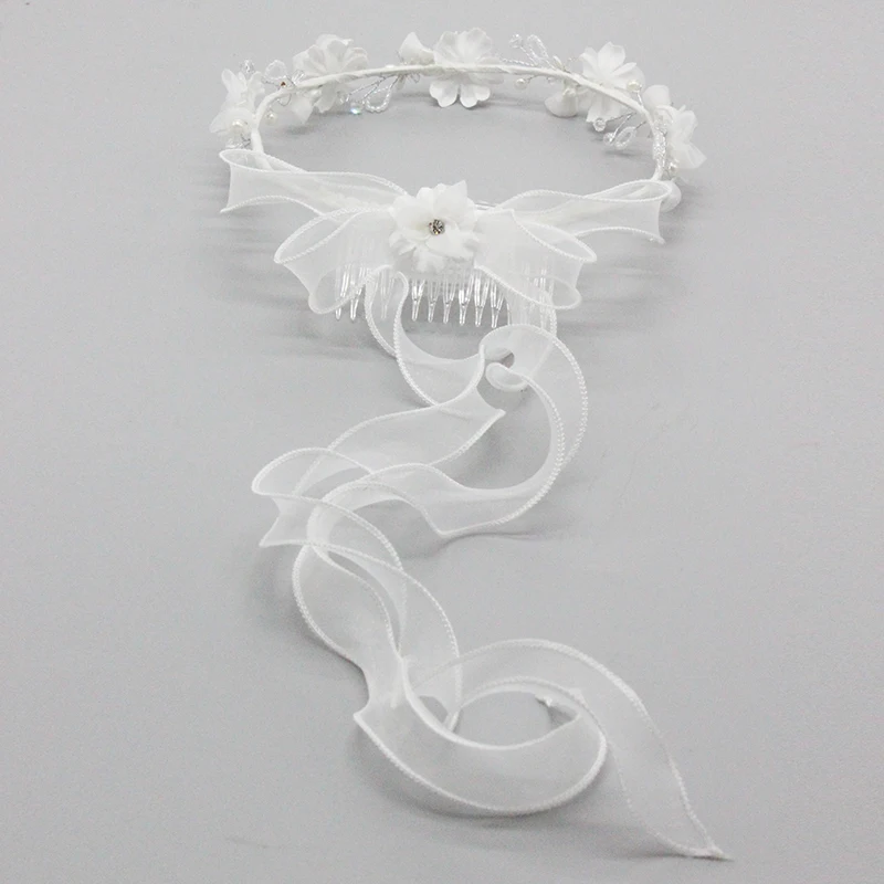 f1264 Wedding Bridal Flower Girl Headband Hair Accessory Crystal Headpiece For children kids child