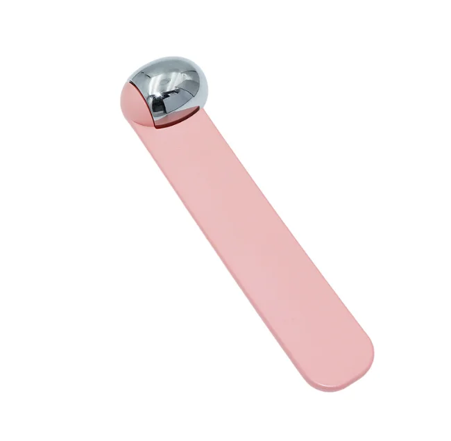 Cold Massage Roller Ball Cold Therapy Ice Roller Ball with Handle Relieve Muscle Pain  Pink