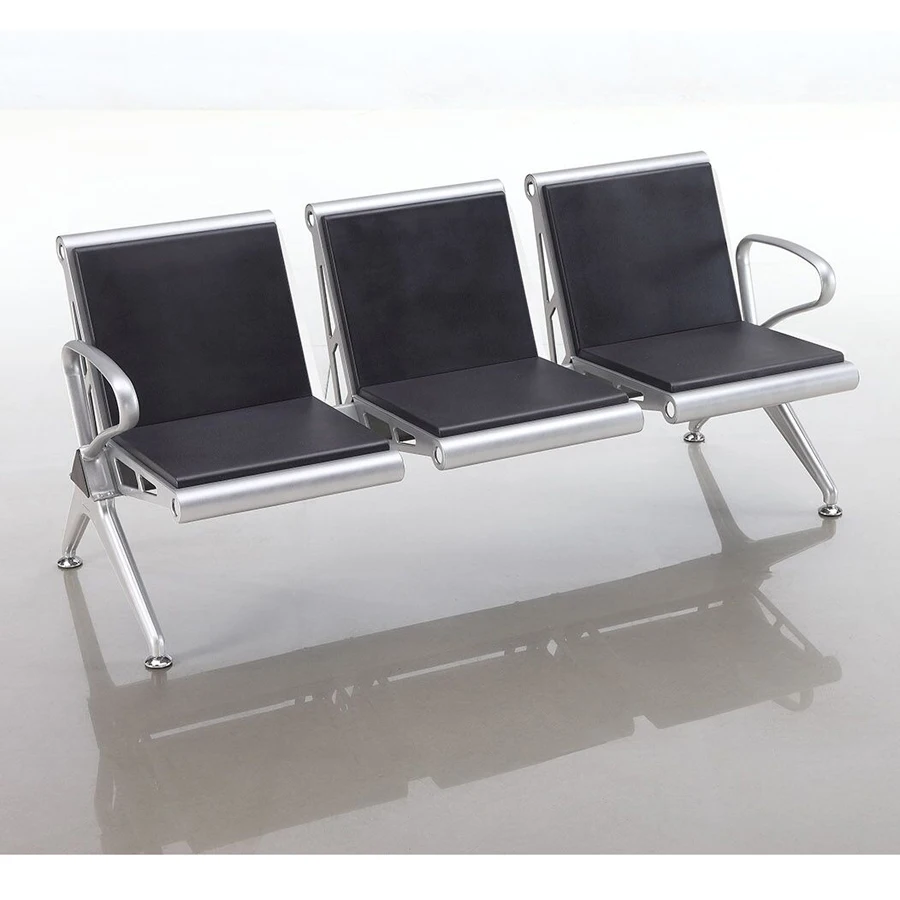 3-seater Public Waiting Chair Hospital Chair Hospital Furniture for Hospital and Air Port Commercial Furniture Contemporary Foam