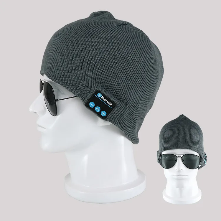 New Fashion Beanie Hat Wireless Earphone Smart Headset Speaker Mic Winter Outdoor Sport Stereo Music Hat