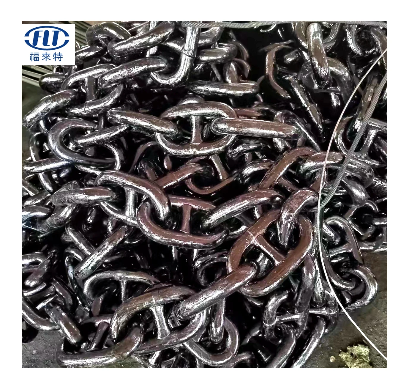 32mm U1 Black Paint Chain Link Marine Anchor Chain Stud Link Chain For Sale