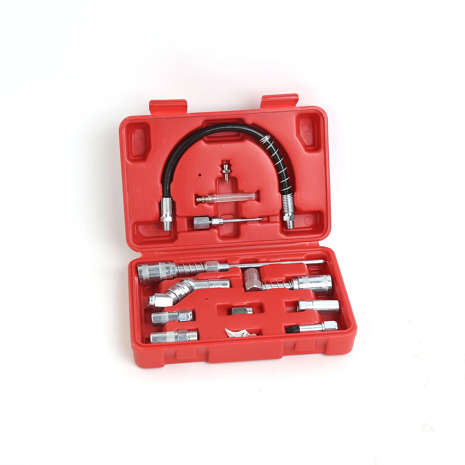 Local stock in America! Winmax 12pcs Grease Gun Accessory Set-All-in-One Set Includes Couplers, Nozzles, Adapters and Flex Hose
