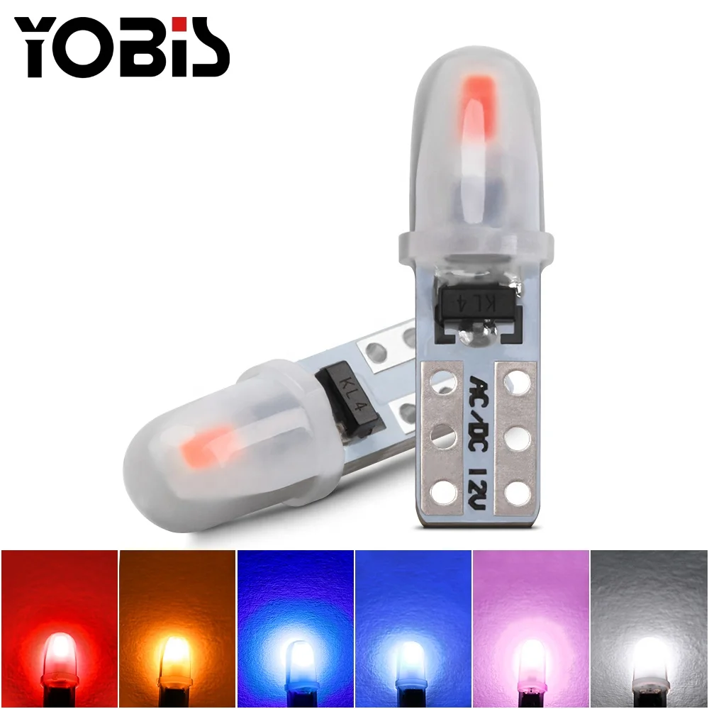 YoBis hot selling auto emergency strobe lights bombillo tablero t5 car led light