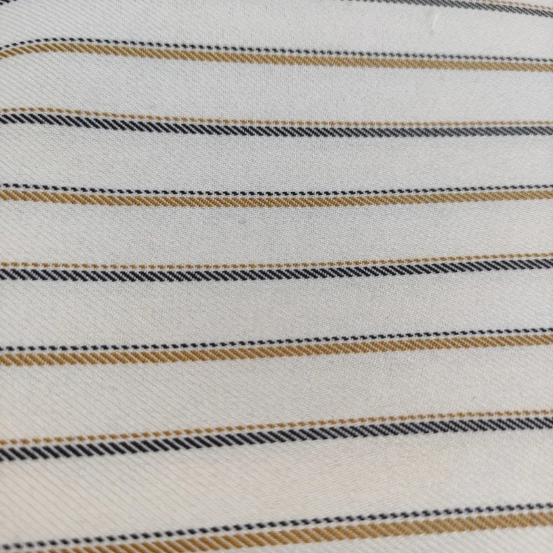 Direct sell stripe fabric dyed yarn 100% polyester 270D medium weight soft fabric for suit and school uniform
