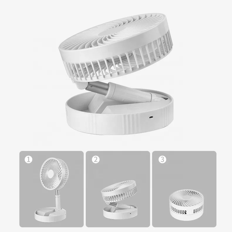 Small Portable Desk Top Electric Ac Dc Charger Fans Customize 4 6 7 9 12 16 Inch Mini Usb Rechargeable Desk Table Charging Fan