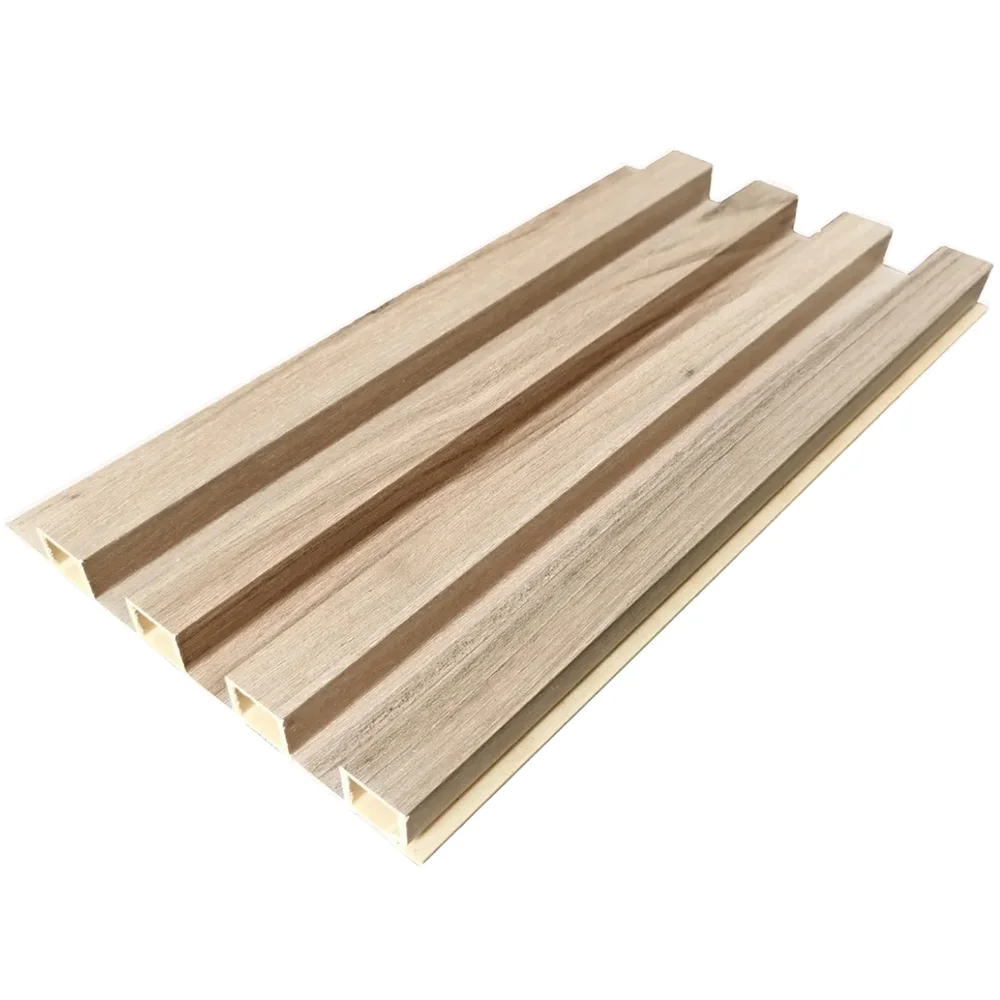 Factory Direct Natural Anti-corrosion 3D WPC Wall Panel Grille Ceiling for Shop Interior Decoration