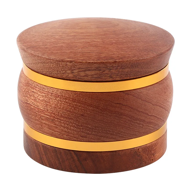 Custom logo 4 layers wood herb grinder
