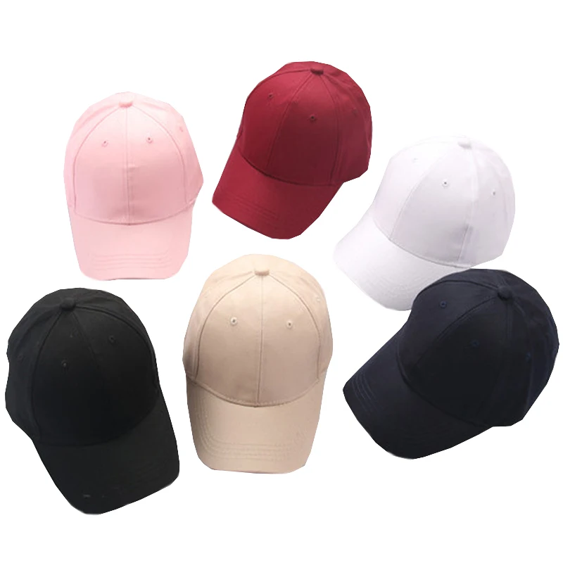 Wholesale Blank Solid Snapback Hat Cotton Baseball Caps Kids Plain Gorras Children Baby Sport Cap For Boys Girls