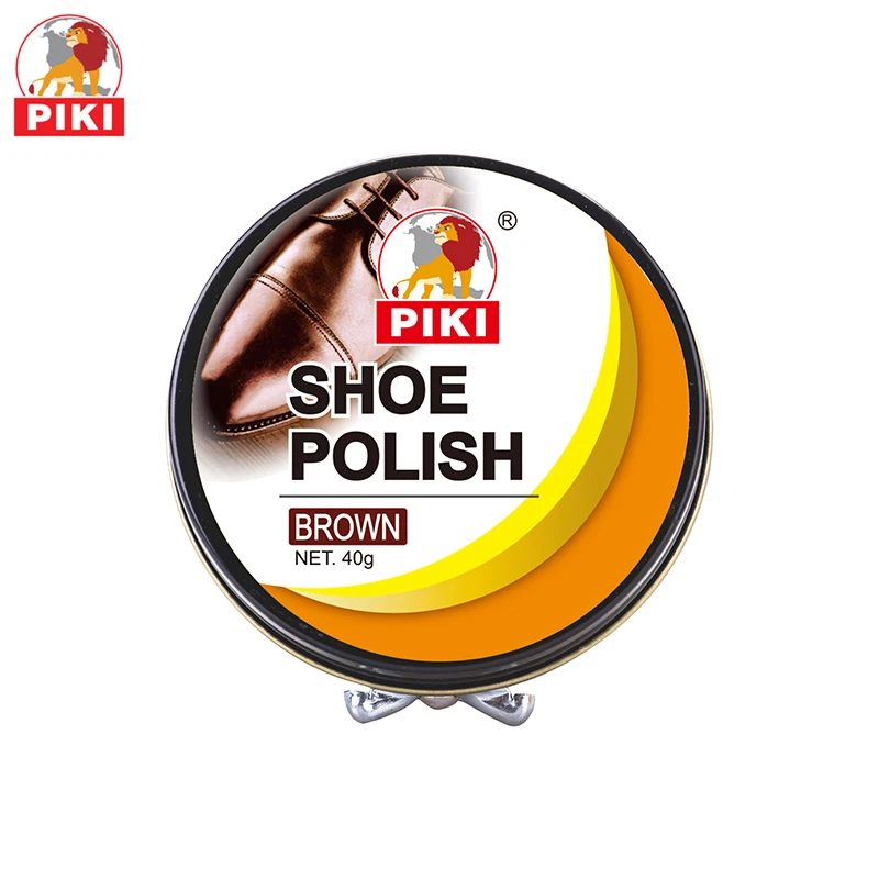 Custom Brands Nourish Soften Black White Metal Tin Portable Leather Shine Shoe Wax Shoe Cream Cleaner Shoe Polish