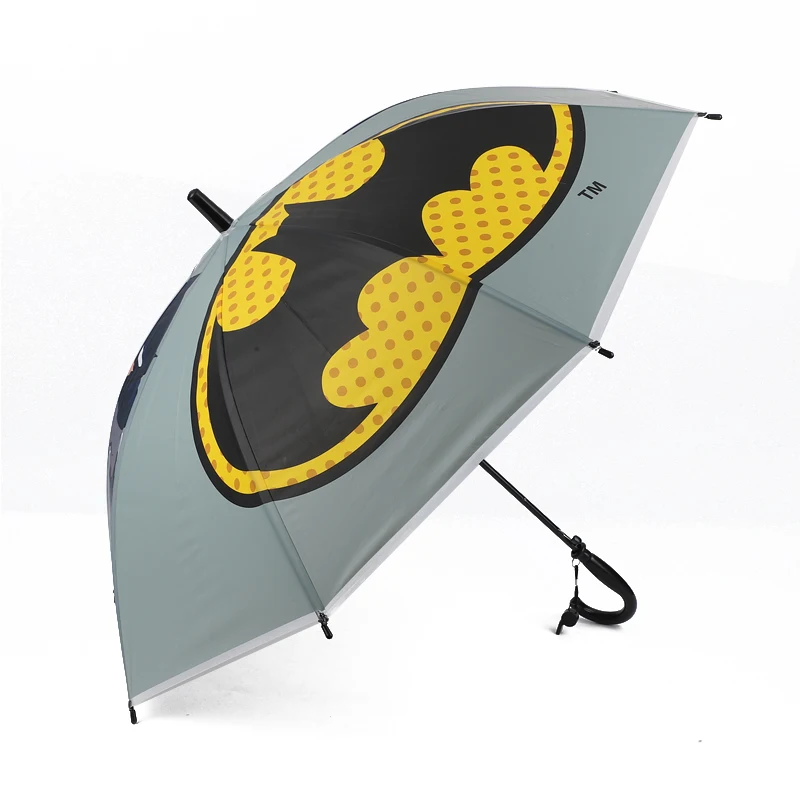 High Quality Fashion Cartoon Kid Umbrella Children Secure Edging Sunshade Rainproof Cute Handle Straight