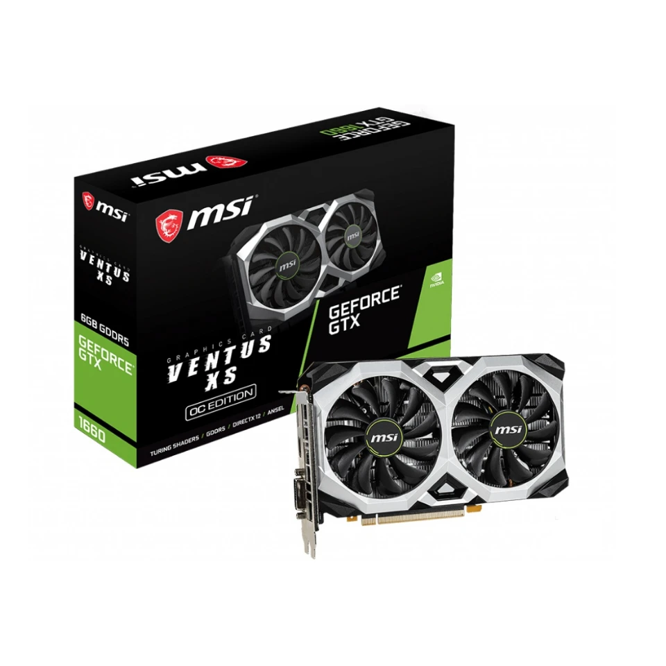 
GeForce GTX 1660 DirectX 12 GTX 1660 VENTUS XS C 6G OCV1 6GB 192-Bit GDDR5 PCI Video Card 