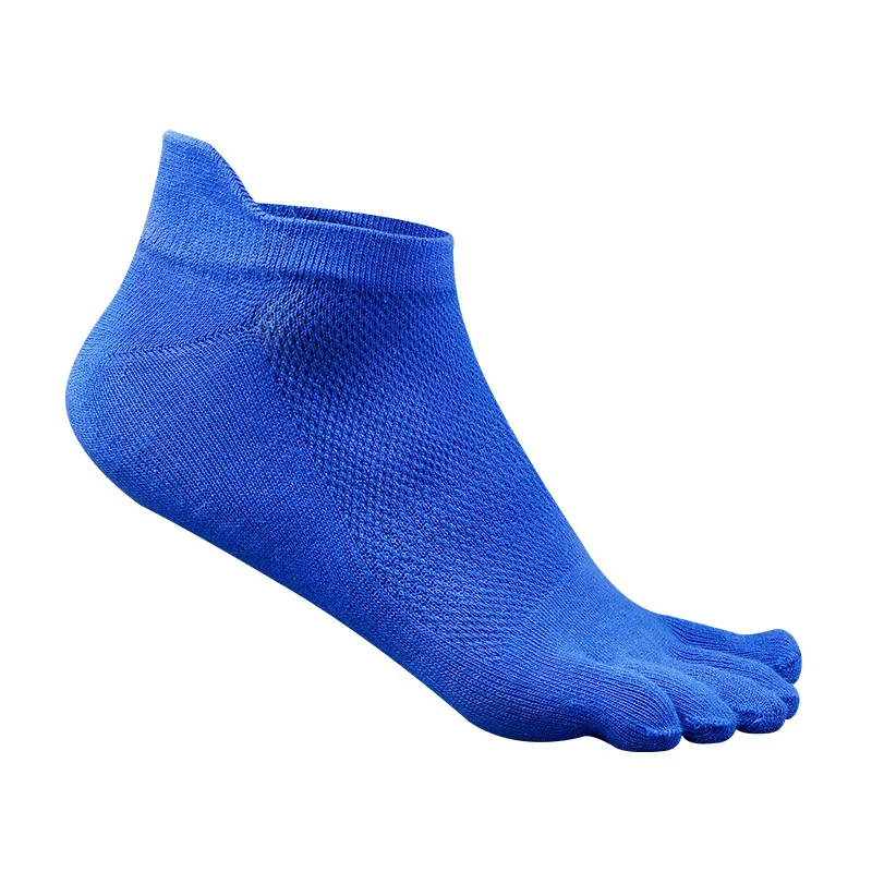 Mens Five Toe Cotton Socks Pure Sports Trainer Running Finger Socks Toe Socks Plain