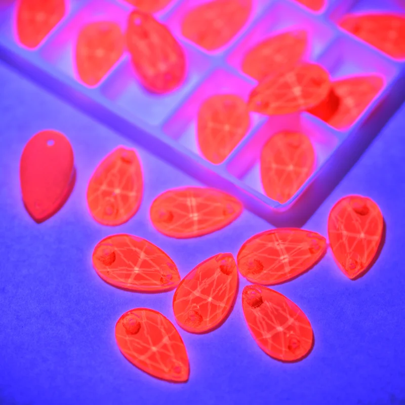 
Wholesale Neon Teardrop Glass Sew on Rhinestones for Sewed Rhinestones Clothes Decorations 