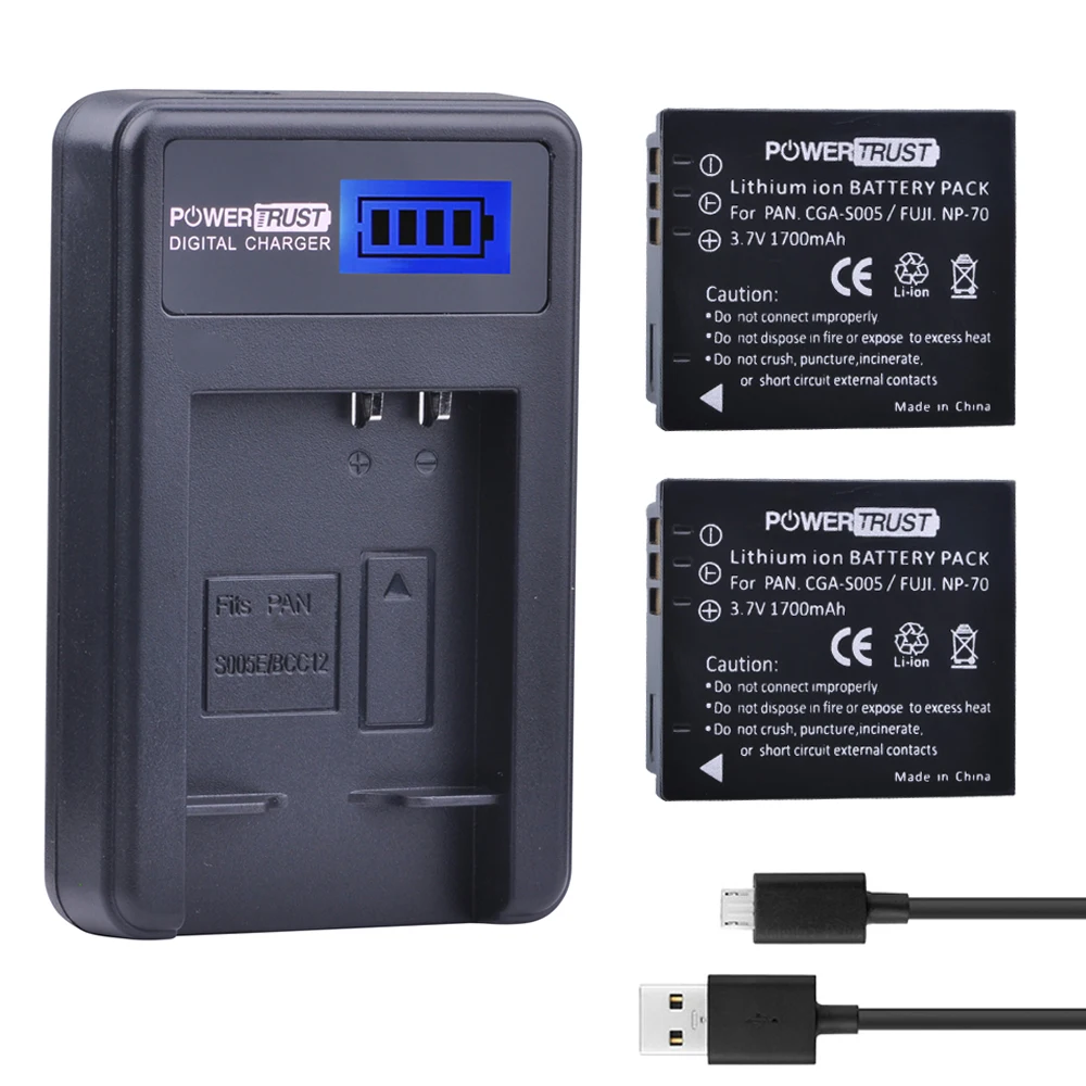 CGA-S005 LCD USB Single Charger With Factory Price For Panasonic CGAS005 DMW-BCC12 Lumix DMC-LX1 DMC-LX2 DMC-LX3 Camera