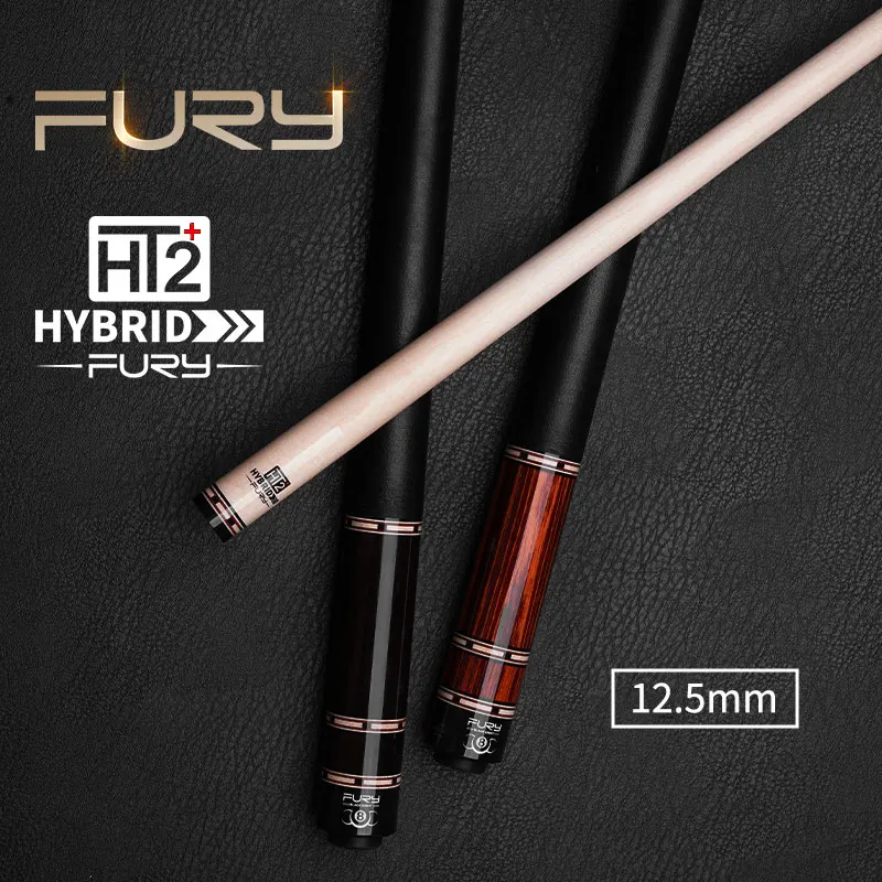 Fury Billiard Pool Cue Stick HT-2 American Maple Shaft Ebony Inlay Butt 8 Ball Handmade Kit 2022 New Arrival Pro Taco De Billar
