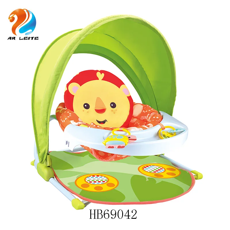 New Arrival Cheap Price Baby Supporting Seat Baby Portable Relaxing Chair Soft Cushion Floor Seat With Tent