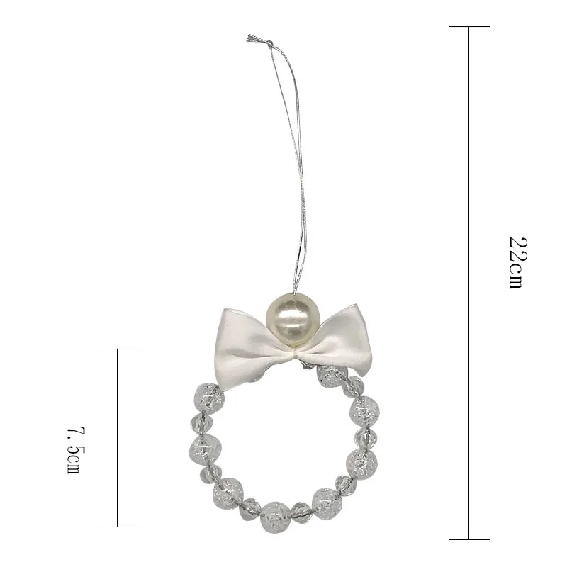 
Acrylic plastic electroplating pendant for Christmas Pearl 