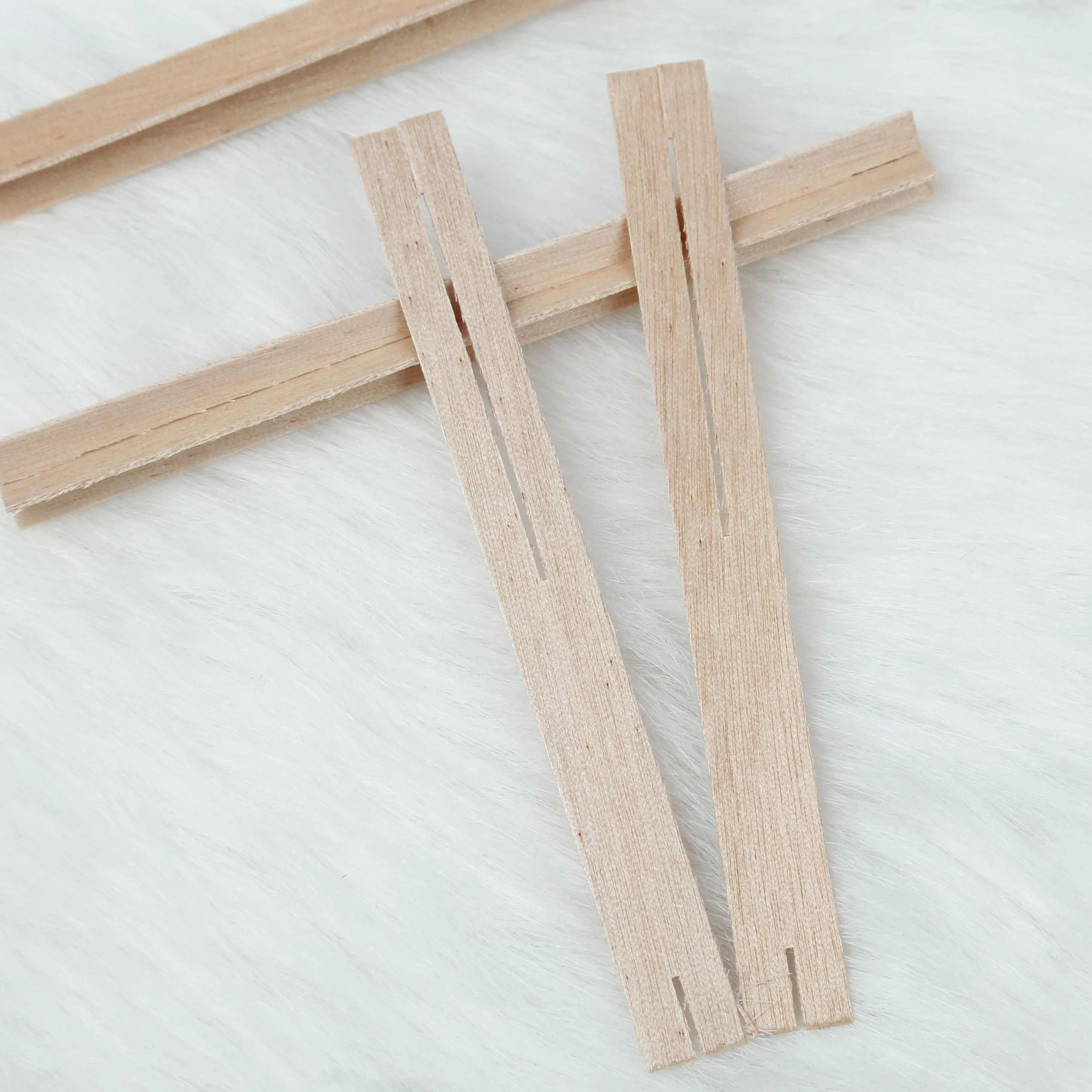 Wholesale price 13x130mm 10x80mm cross wick cross shape woodenen wick for candle making
