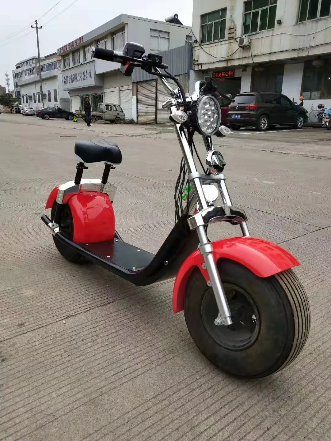 X1 1000W/1500W 60V Fat Tire Long Range Super Power Unfoldable  Electric Scooter Motorcycle Riding freely