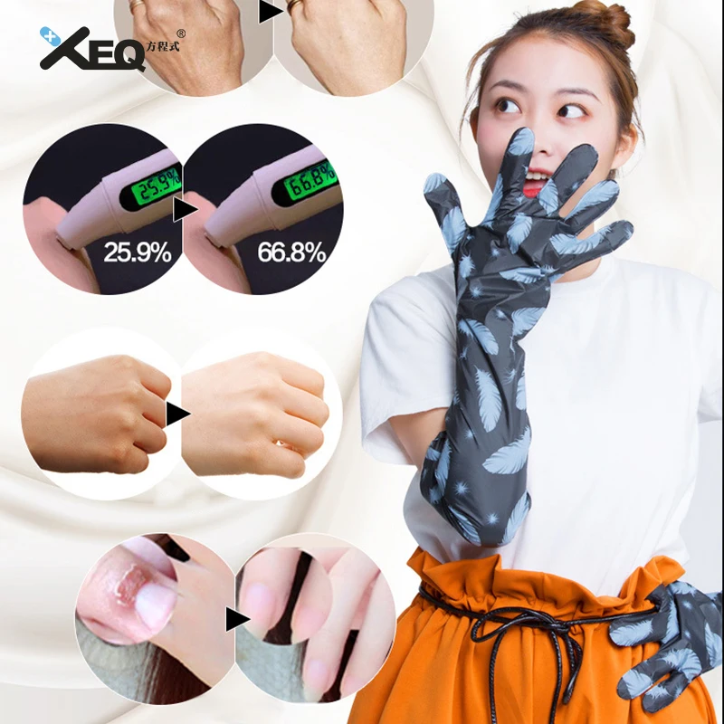 
Volcanic Mud Natural Collagen Whitening Moisturizing Hand Gloves Peeling Off Hand Mask Sheet 