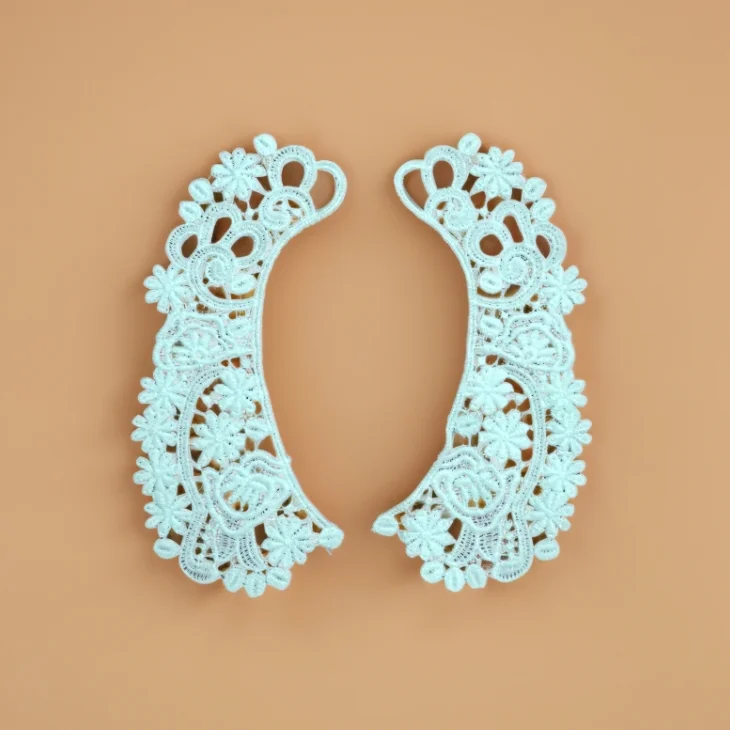 Fashion children collar Guipure lace patch embroidery neckline trim for clothing necktrim for child,neck trimming for clothing