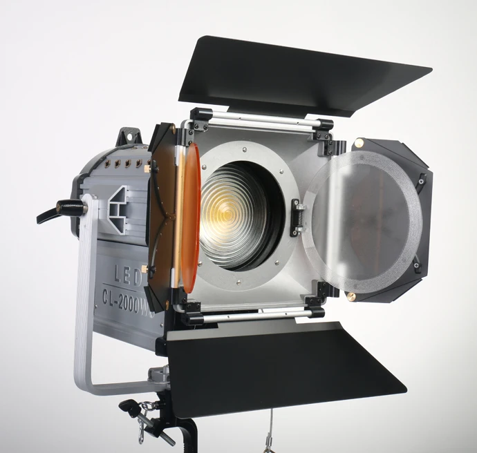 
Bolangte 200Watt CL-2000WS LED fresnel video light photography equipment photo studio light led focus spot light 
