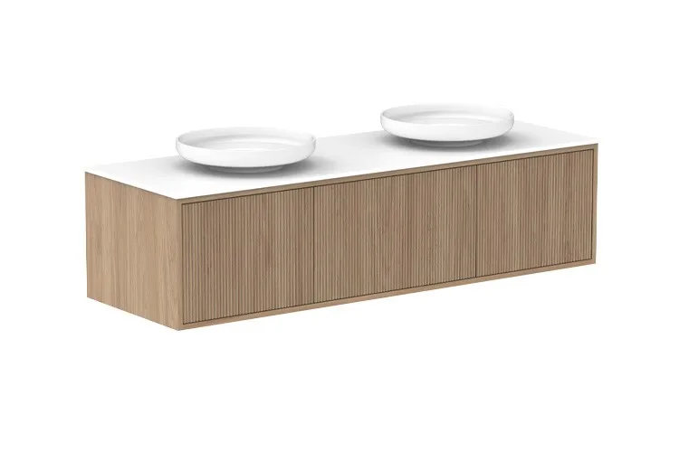 Hot sale hangzhou 1500mm length wall mounted wood bathroom vanity