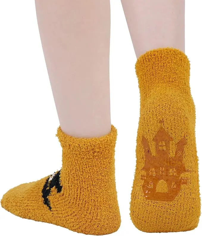 Halloween Day Fuzzy Socks for Women Slipper Fluffy Microfiber Socks Casual Home Winter Warm Sleeping Cozy Crew Sock