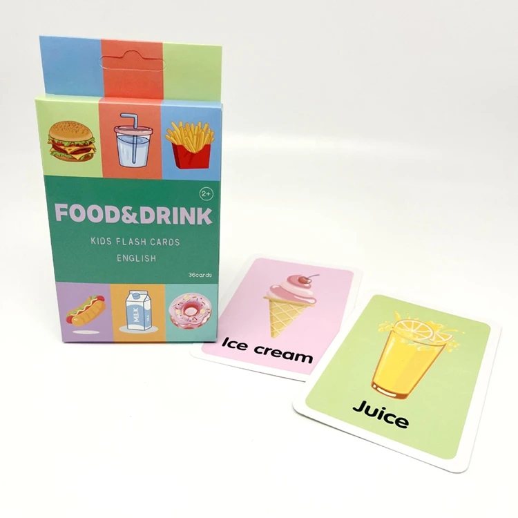 Kids Early Teaching Aids Telling Time Color Shape Animal Cognition Cards Toy