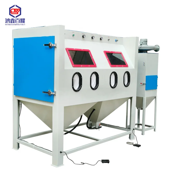 
BY-2010 Multi Stations Sandblasting Cabinet Manual Sandblasting machine 