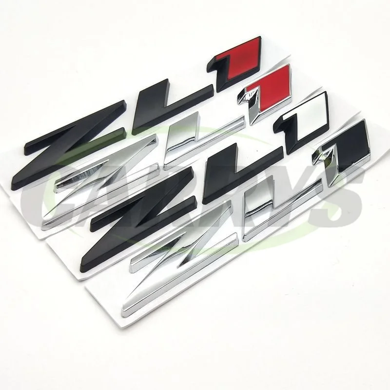 New Metal ZL1 Trunk Badge Emblem Rear Hood Nameplate Sticker For Chevy Camaro