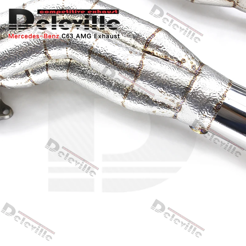 Turbo manifold For Mercedes-Benz C63 AMG W204 6.2L 2012-2015 304 Stainless steel exhaust manifold Car Exhaust