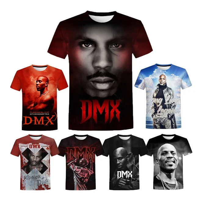 14 Styles 2022 RIP Rapper DMX 3D Printed Shirt for Men Daily Tops Hip Hop 3D Printing Shirt From Men Cool Plus Size Tops 2XS-4XL