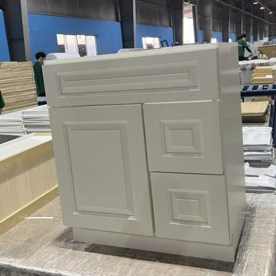 Solid Wood Bathroom Cabinet Modern Style Bathroom Vanities Bathroom Cabinet for Hotel Project