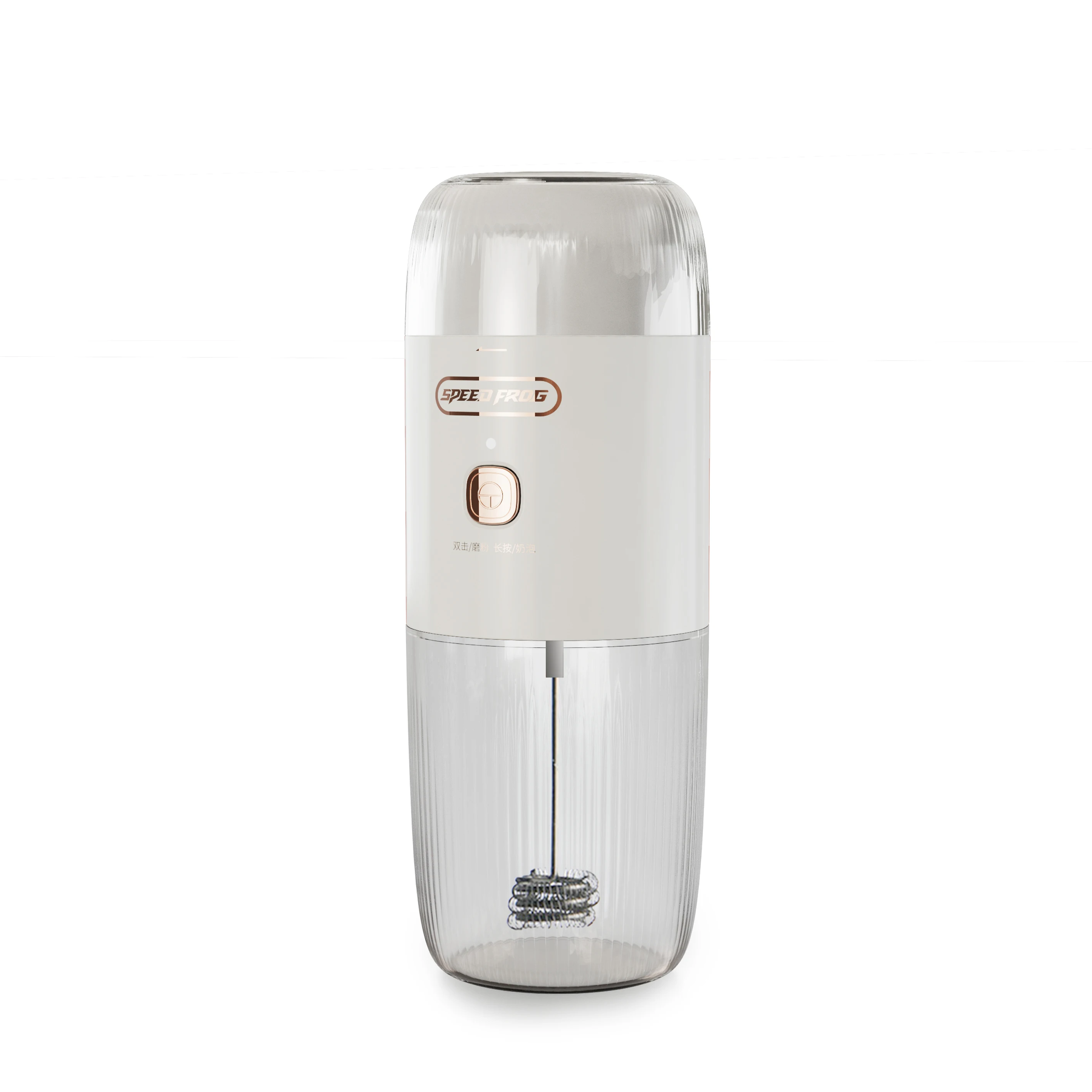 Personal Mini Electric Milk Frother Cappuccino Milk Steamer Coffee Beans Grinding Machine